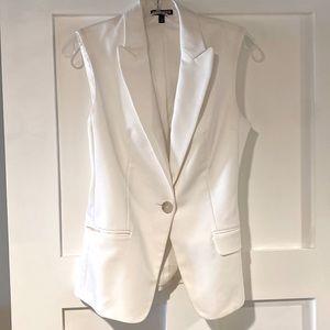 Express White Vest perfect for work or with Lace Cami for a night on the town